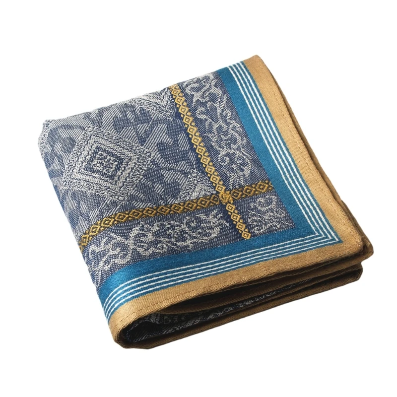 Cotton Handkerchiefs Stylish Weave Men's Handkerchief Soft Cotton Handkerchief Kerchief