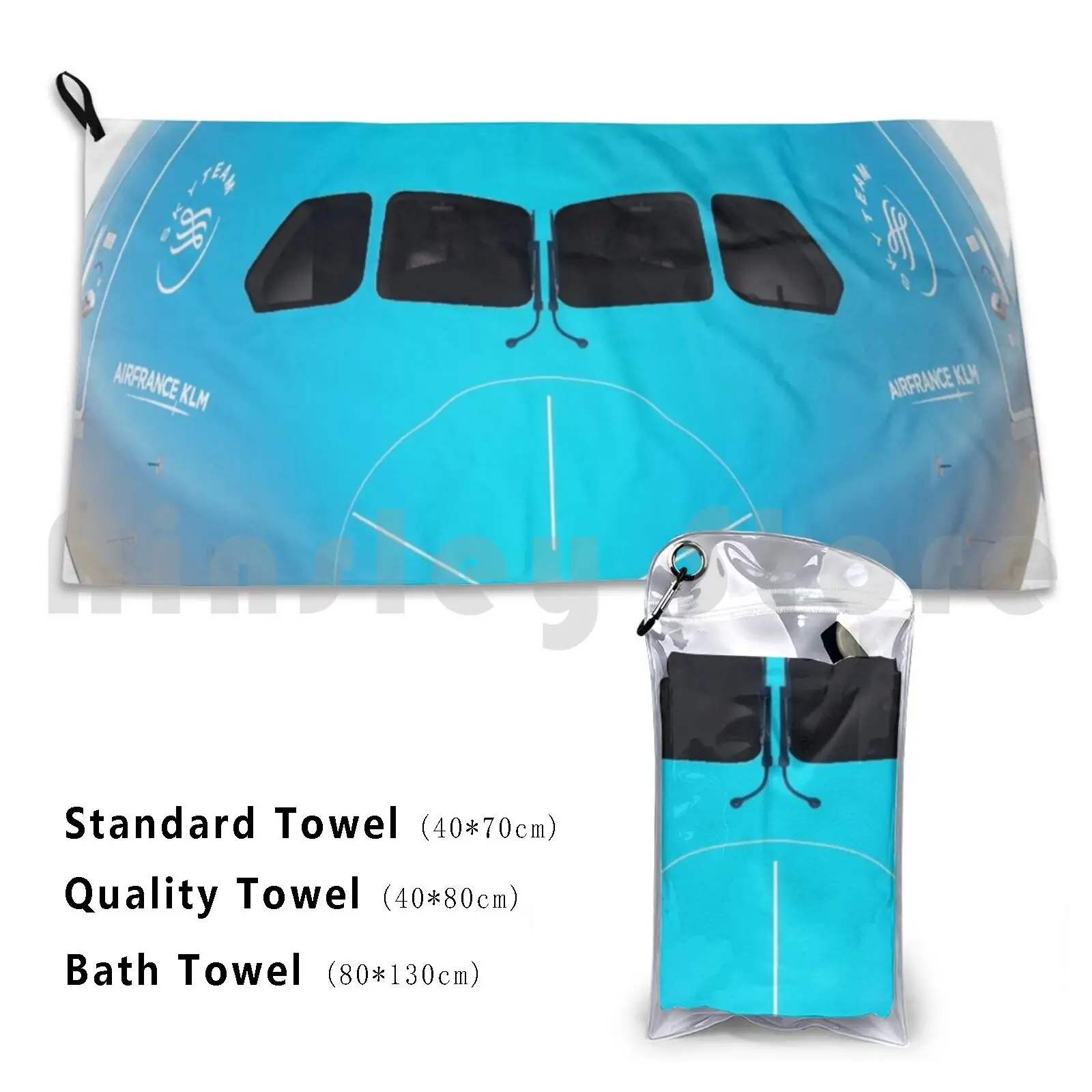 Klm-Boeing 787 Bath Towel Beach Cushion Aviation Civil Aviation Boeing 787 Airbus Commercial Cool Dreamliner Airplane Jet