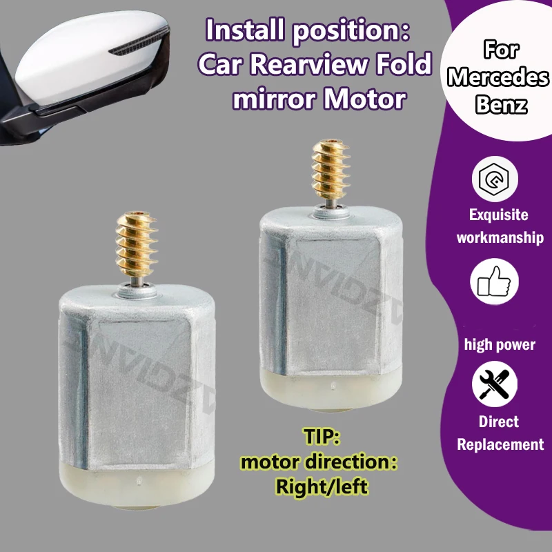

AZGIANT Car Exterior Folding Mirror Motor For Mercedes Benz C-Class W203 S203 C230 C240 C280 C320 C350 2000-2007 FC-280PD-10400