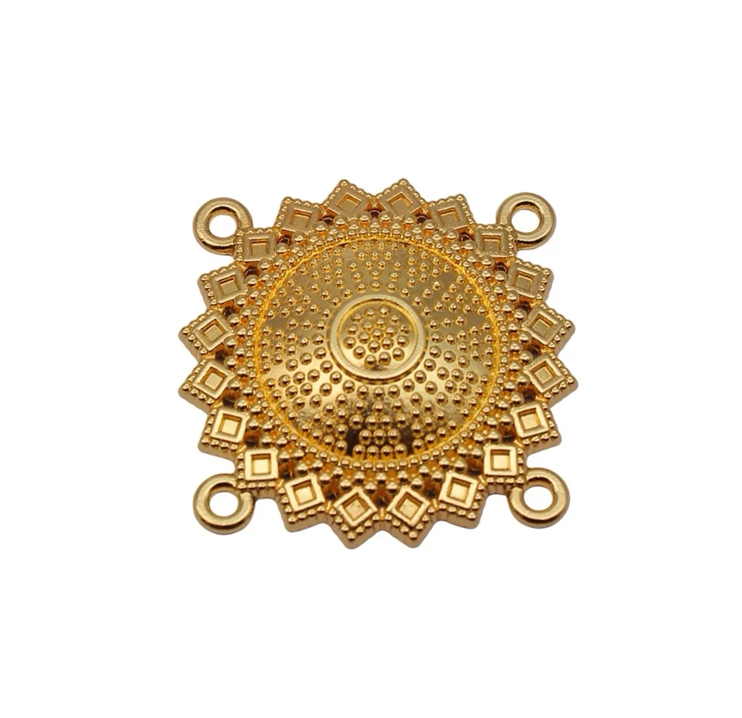 

8pcs 32x32mm Zinc alloy metal tibetan silver,antiqued gold plated connector T1152 for jewelry making