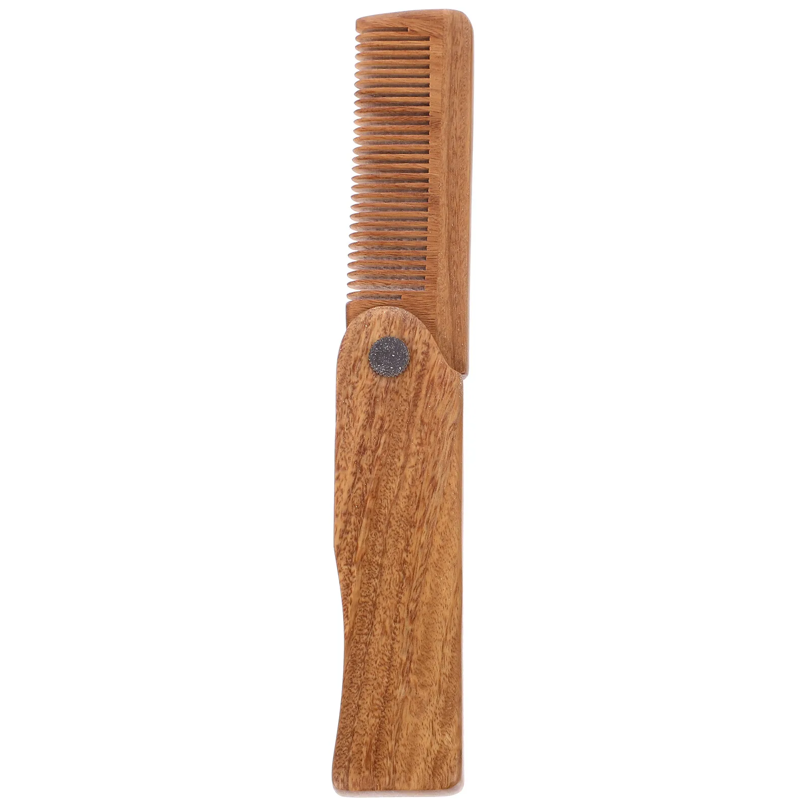 

1Pcs Sandalwood Foldable Hair Comb Premium Wooden Comb with Smooth Teeth Comfortable Grip Anti-Static for Travel Home Daily Use