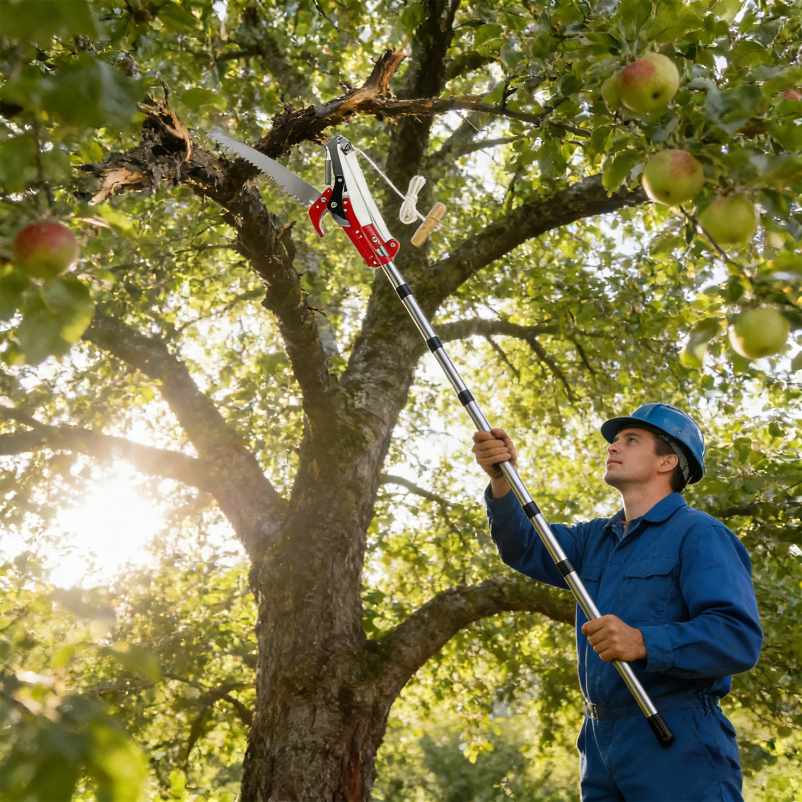 13ft High Altitude Branch Shears with Handle Extendable Splicing Rod Trimming Tool for Plants Hedges and Flowers