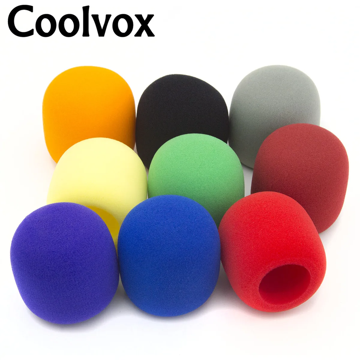 2pcs Wireless Wired Microphone Sponge Cover Soft Foam Microphone Recording Studio Equipment Foam Windscreen for Shure Microphone