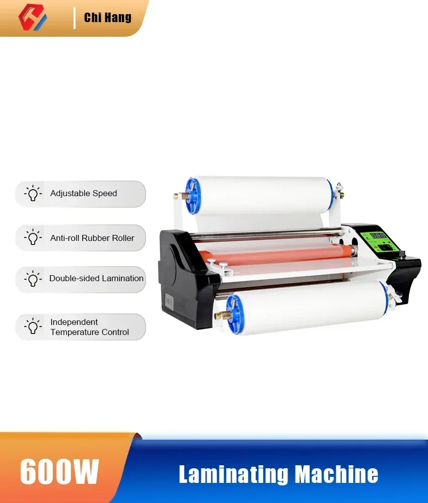 FM360 Electric Plastic Film Laminator 600W Double-Sided Hot And Cold Laminating Self-Adhesive Photo Laminating Machine