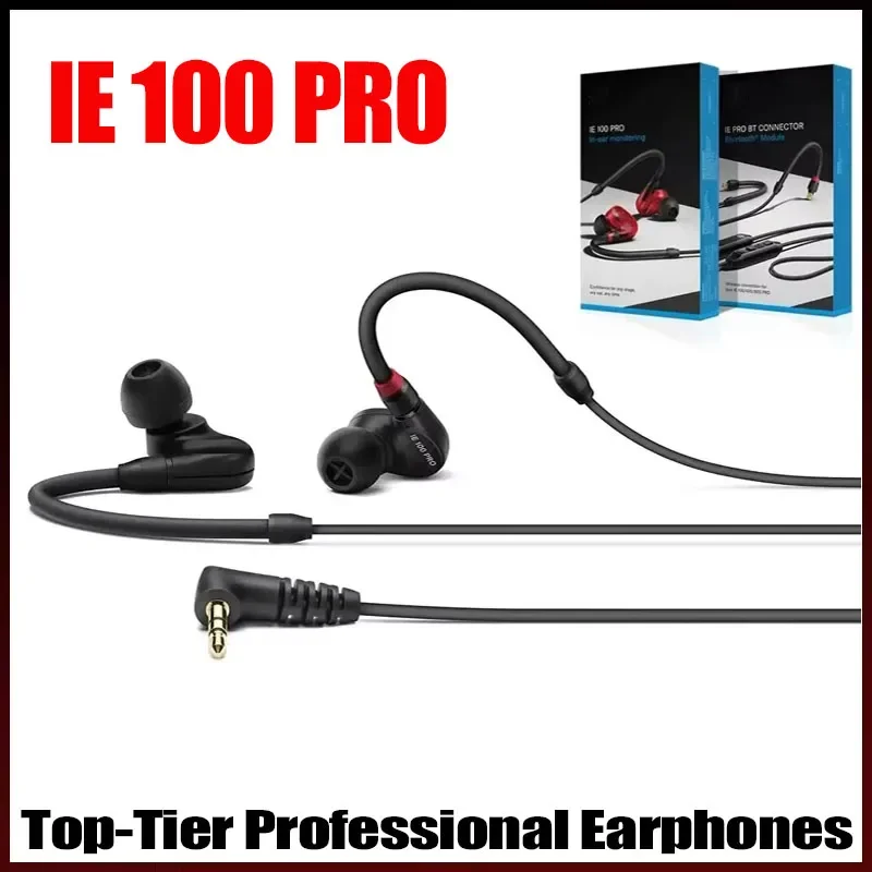 For Sennheiser IE 100 PRO In-ear Professional Listening Over-ear Noise-Canceling Anti-Noise Gaming Hi-Fi Wired Headphones