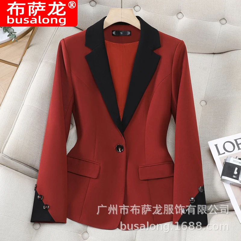 

New style business blazer for women, long-sleeved professional suit, formal women's jacket, workwear8810