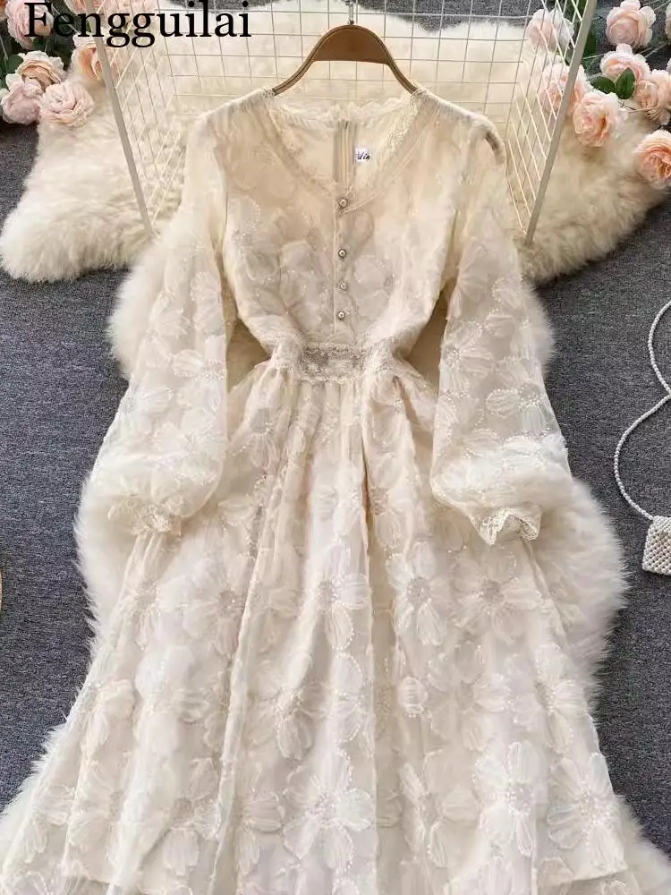 First Love Dress A-Line Elegant V-Neck Lace Dress