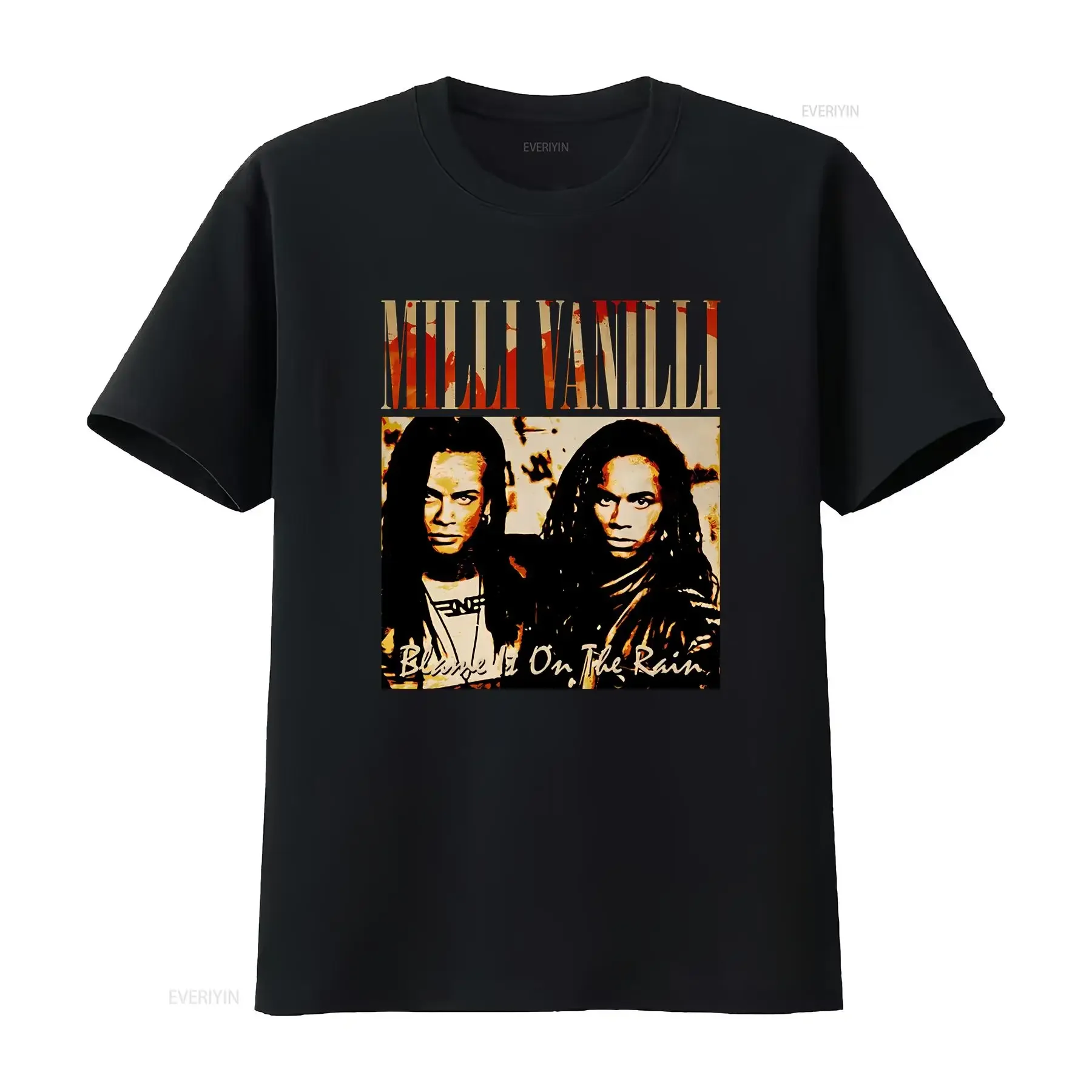 

Новая редкая футболка Milli Vanilli в стиле ретро для фанатов S 5XL 4H2060, винтажная стираная футболка с рисунком, слегка унисекс, повседневная, удобная мода