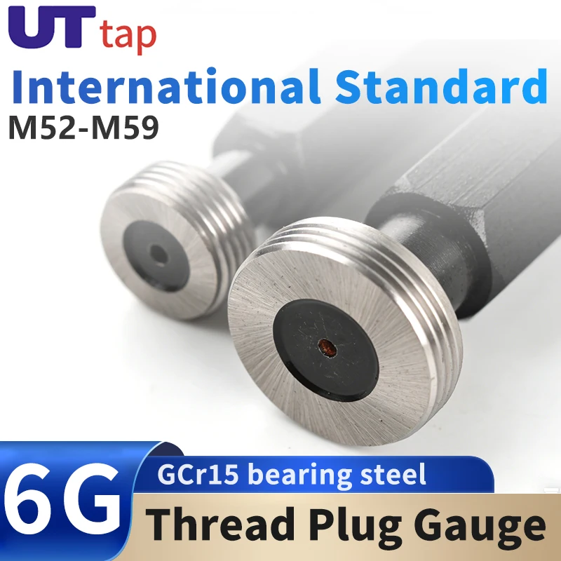 

Калибр-пробка резьбовая UT TAP, высококачественная, 1 шт., 6G, M52-M59, стальная, метрическая, с мелкой резьбой X5.0/4.0/3.0/2.0/1.5/1.25/1.0/0.75/0.5