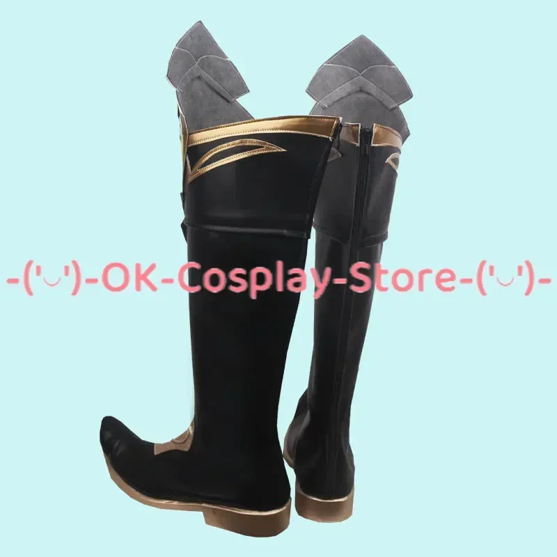 [Personalizzato] Genshin Impact Alhaitham Scarpe Cosplay Gioco di ruolo Costume Prop Halloween Carnevale Festa Festa Stivali in pelle PU