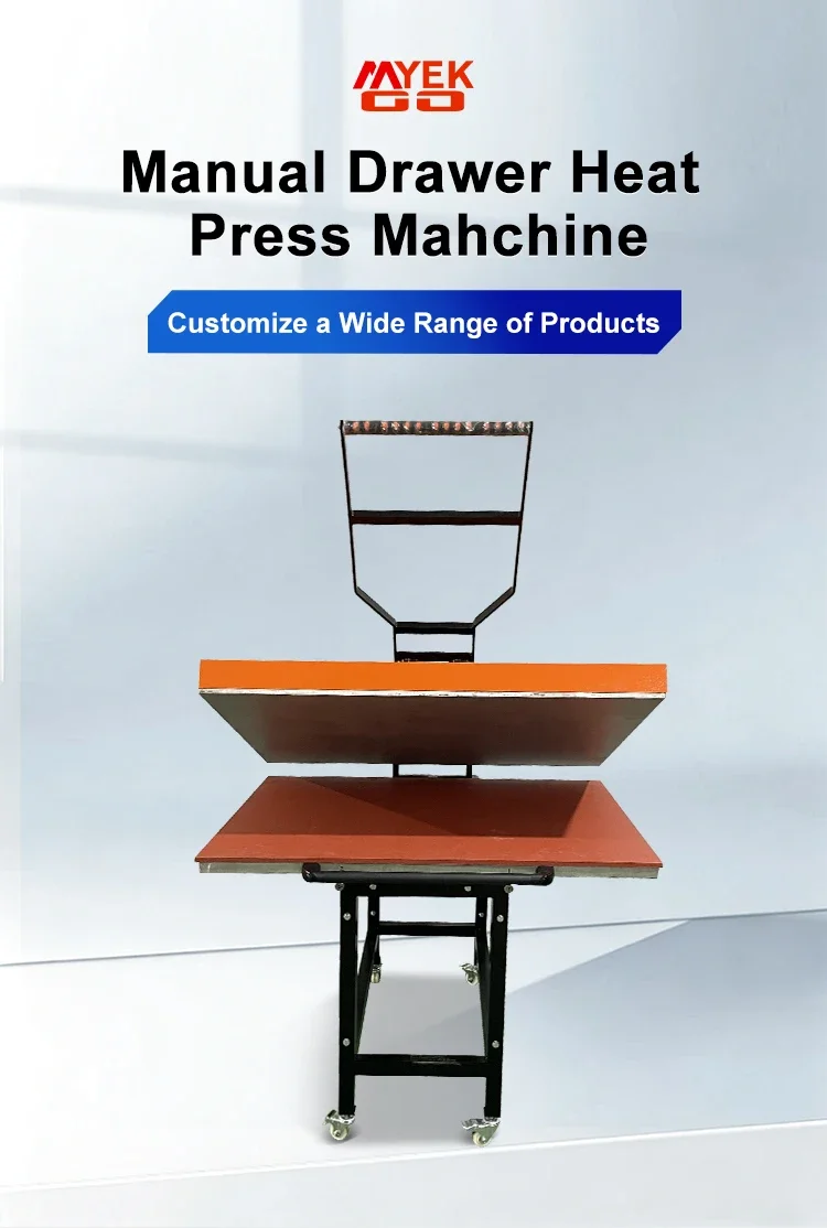 Manual Transfer Heat Press Machine for Large Format 60*80 cm 80*100 cm Drawers New Condition Flatbed Printer Plate for Label