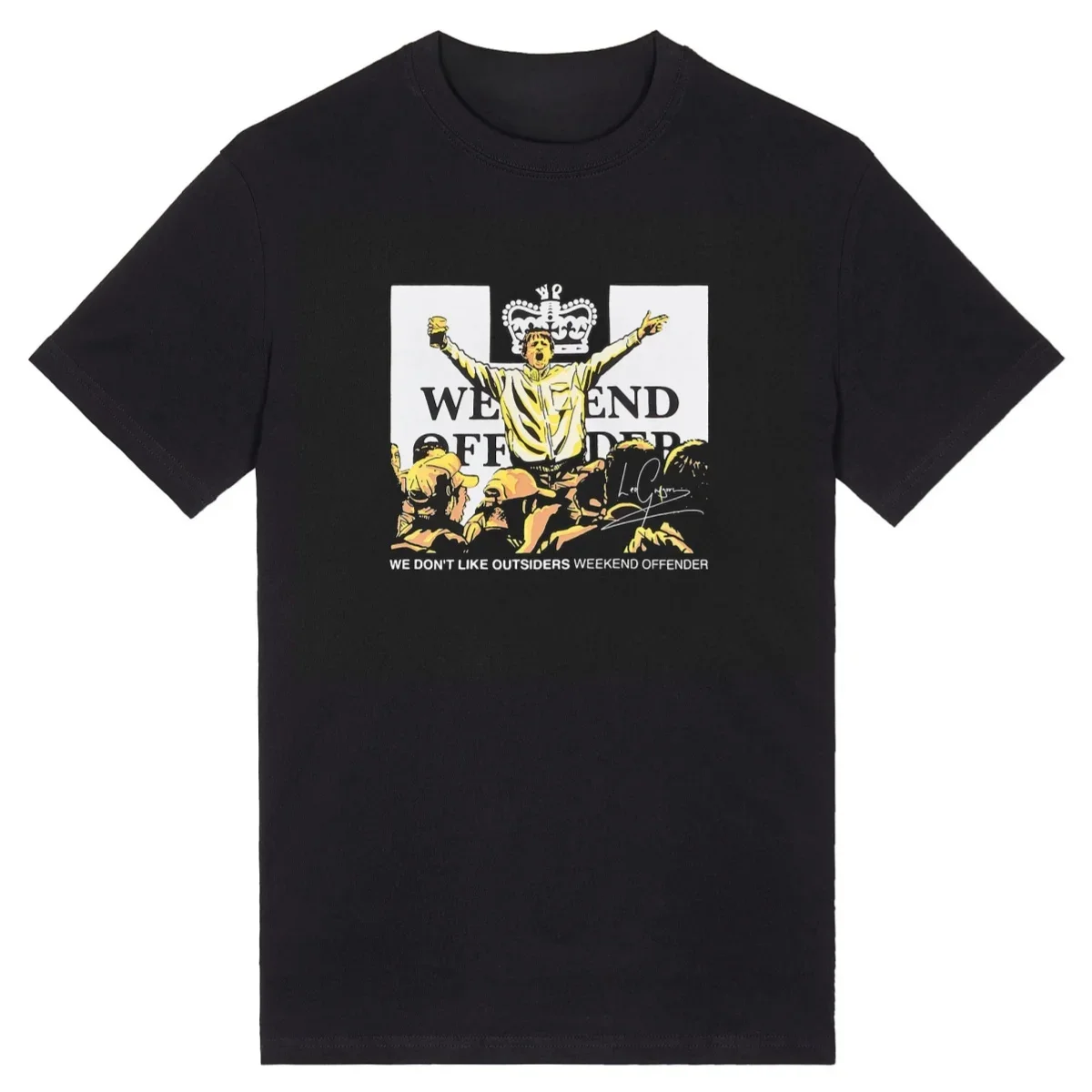 Fit Weekend Offender Graphic Cotton T-shirt Unisex Summer Short Sleeve Fashion Brand Tee Luxury Casual Vintage Tees