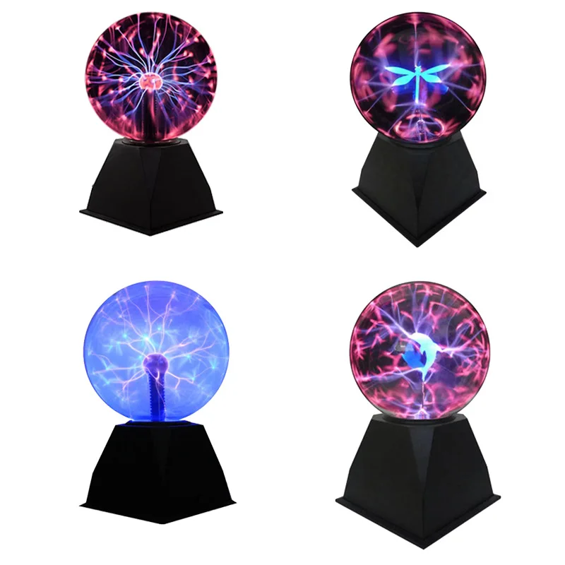 Touch Sensor Night Light USB Originality Magic Desk Light Children\'s Gift Party Bedroom Decor Glass Plasma Ball Lamp