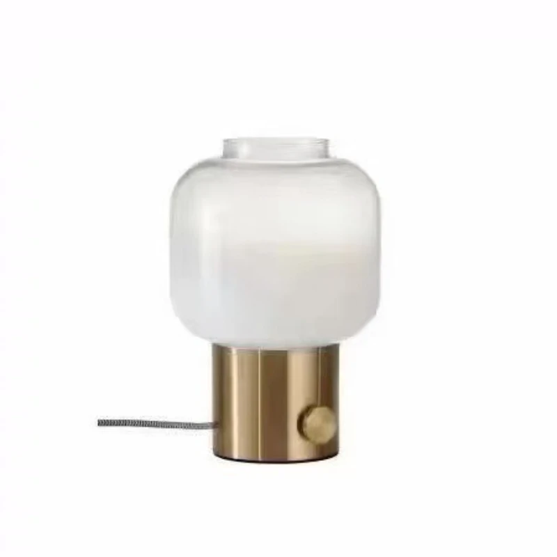 

Modern minimalist glass decorative lamp Nordic hotel bedside lamp living room bedroom table lamp