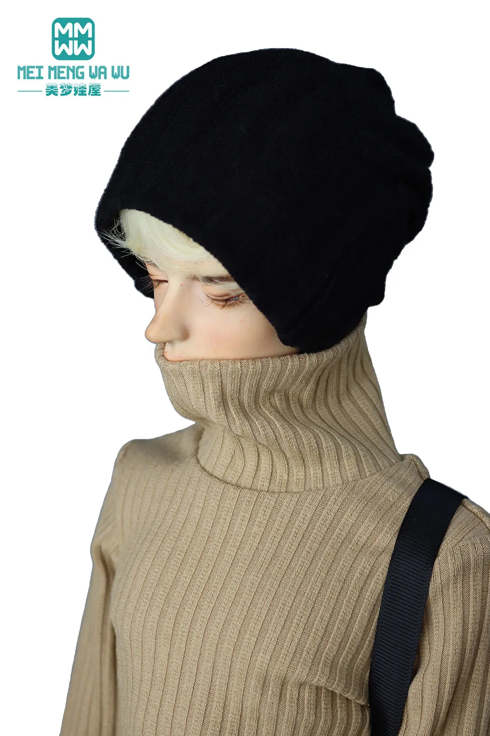 1/3 1/4 BJD Pop Accessoires Sferisch gewricht Pop Mode Gebreide mutsen wit, zwart, roze, grijs