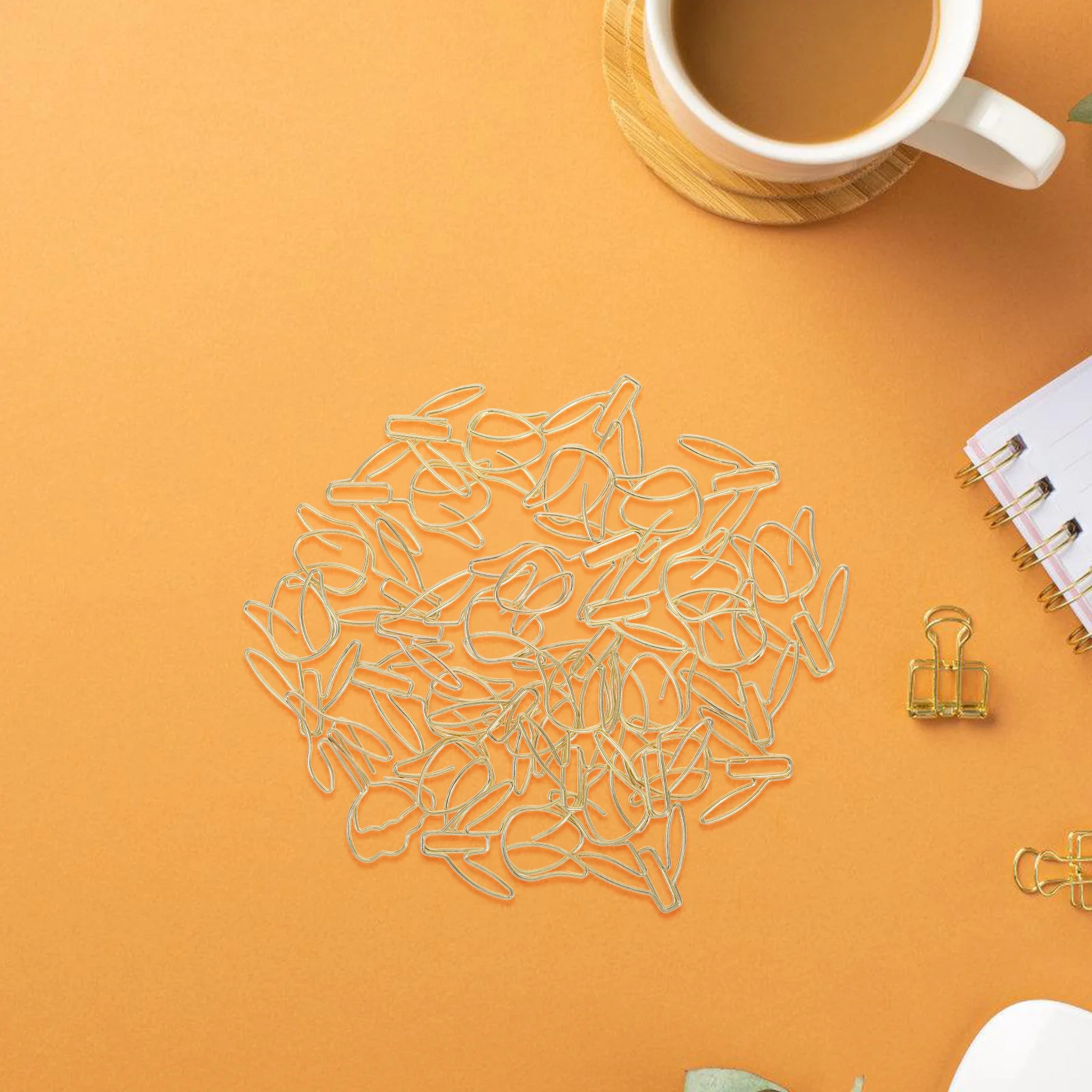 

20pcs Paper Clips Tulip Shaped Metal Cute Decorative Cartoon Office Supplies School Stationery Novelty Bookmarks Clip