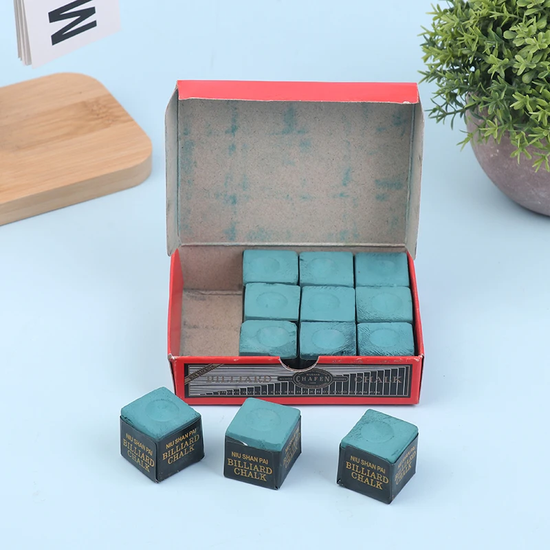 

12Pcs Billiard Cue Chalk, Non-Slip Pool Table Chalk for Cue Tip, Professional Billiards Snooker Chalk Set
