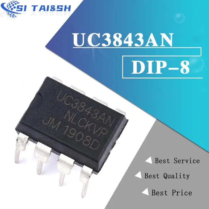 10 piezas UC3843AN UC3843A DIP UC3843 DIP-8 UC3843BN UC3842AN UC3844AN UC3845AN UC3842BN UC3845BN UC3842 UC3844 UC3845
