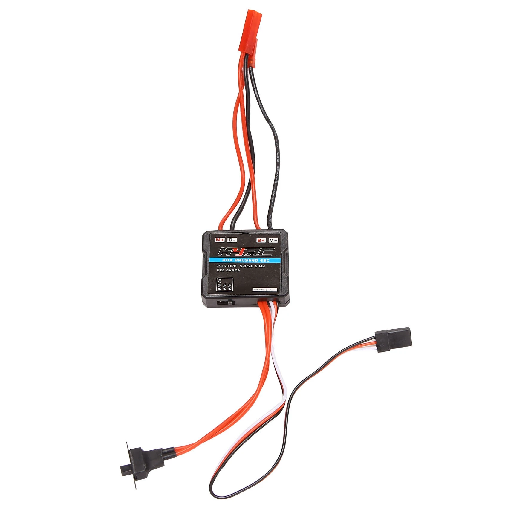 Controlador de velocidade eletrônico para carro RC, escovado ESC, atualizar peças, WPL C24, C34, MN, D90, MN99S, MN86S, 40A