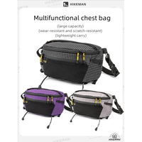 HIKEMAN Outdoor Chest Bag UHMWPE Cycling Sports Crossbody Bag Hiking Travel Hanging Pack for Backpack Expansion Upgraded V2.0