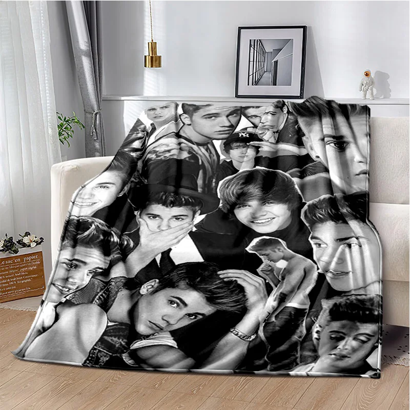 2025 Justin Bieber JBiebs Popular Singer Soft Blanket,Soft Throw Blanket for Home Bedroom Bed Sofa Picnic Travel Child Gift