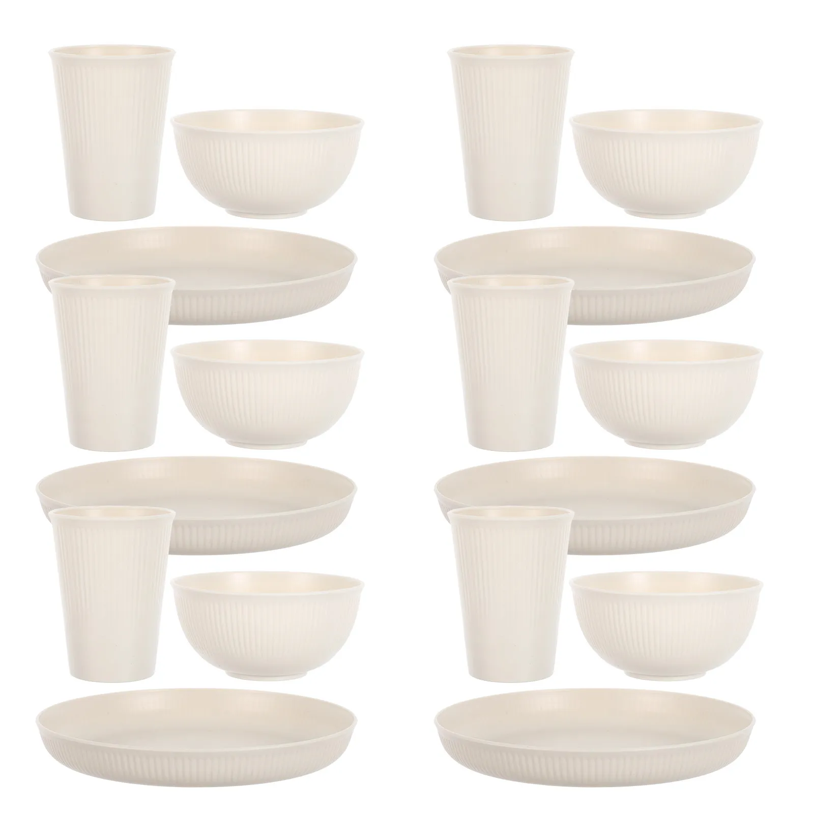 

Набор портативной посуды из 18 предметов: небьющиеся тарелки, миски, чашки, компактные, складные, многоразовые, для кемпинга и пикников на природе