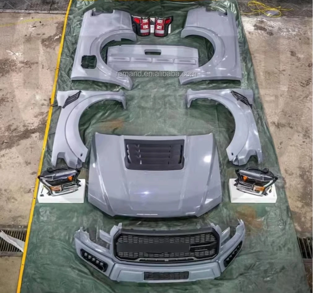 

Ramand 4x4 Car Bodykit for Ranger T6 T7 T8 Upgrade to F150 Raptor Body Kit for Ranger T6 Facelift Kit