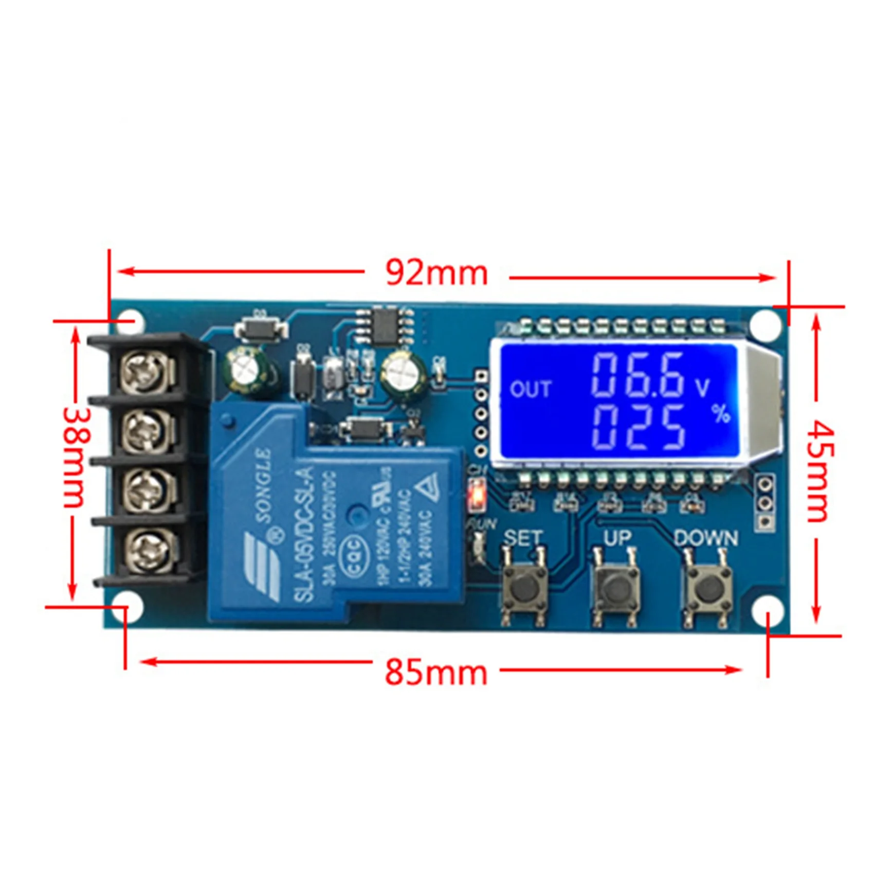 AED5-6-60V 30A Lead-Acid Solar Battery Charge Controller Protection Board Charger Time Switch 12V 24V 36V 48V Battery