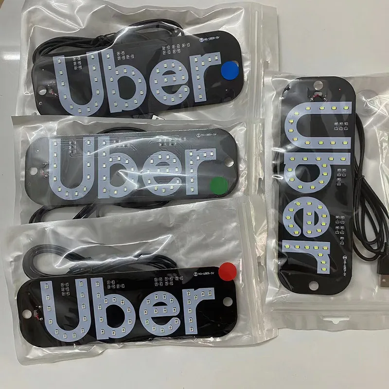 Luz LED para Techo de Taxi UBER, 5-6V, Alimentación USB, Indicador para el Techo del Vehículo con Interruptor de Encendido/Apagado, Lámpara de Visualización para Conductores de Uber