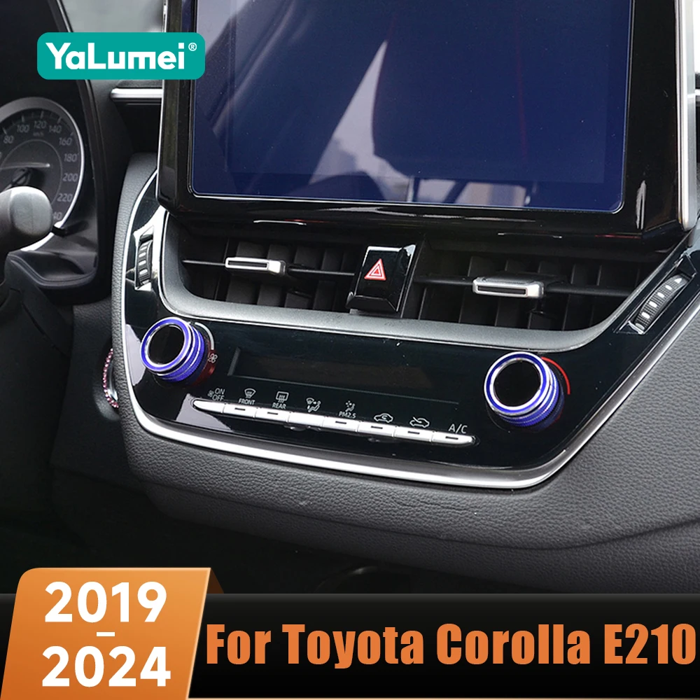 Für Toyota Corolla E210 2019 2020 2021 2022 2023 2024 Hybrid Auto Klimaanlage Drehknopf Zierblende Bedienfeld Dekorationsring