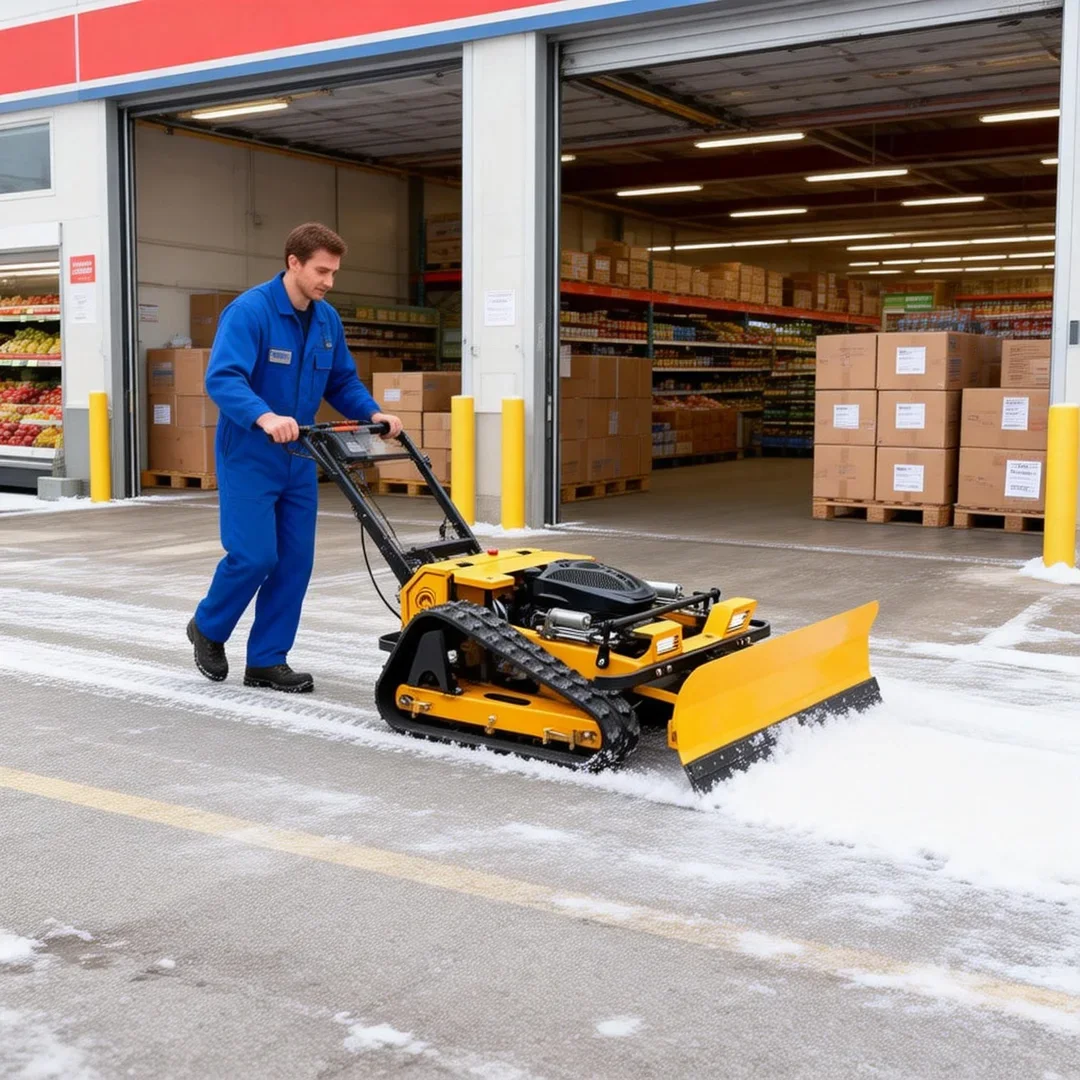 

Customized Hot-selling Tracked Lawn Mower - Remote-controlled With Snow Shovel For Garden Dry Grass Clearing