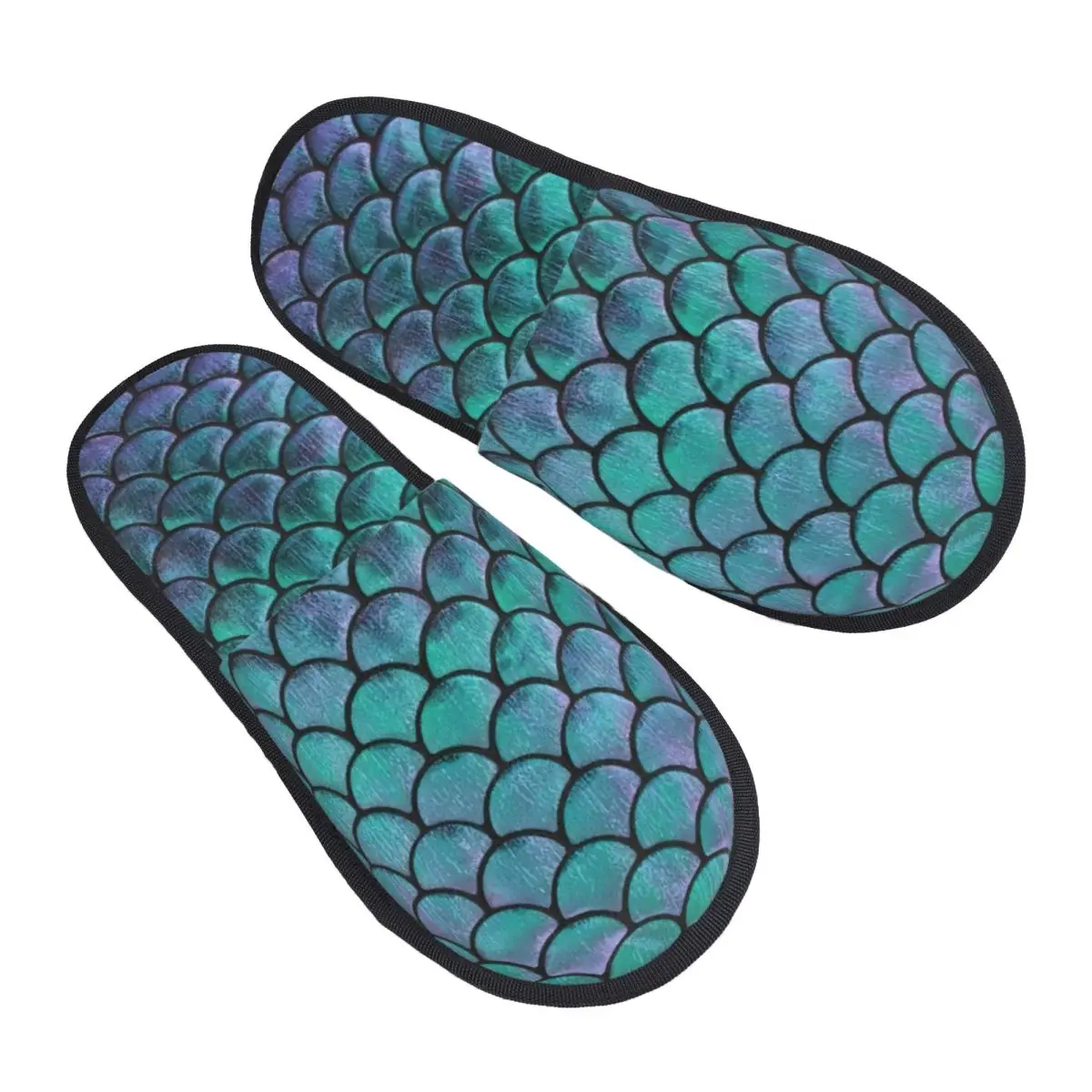 

Mermaid Scales Slipper For Women Men Fluffy Winter Warm Slippers Indoor Slippers