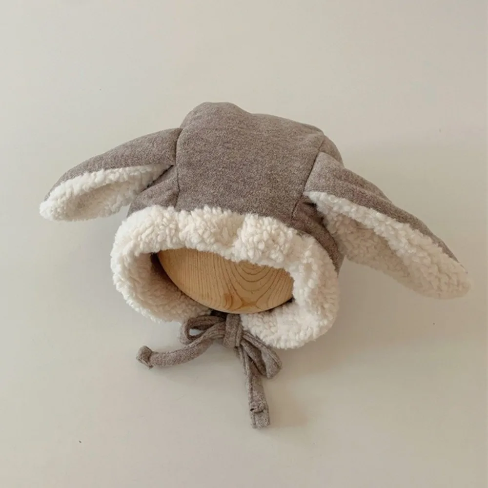 

Kawaii Cute Rabbit Ear Hat Fleece Winter Baby Beanie Cap Warm Thick Ear Protection Hat Kids