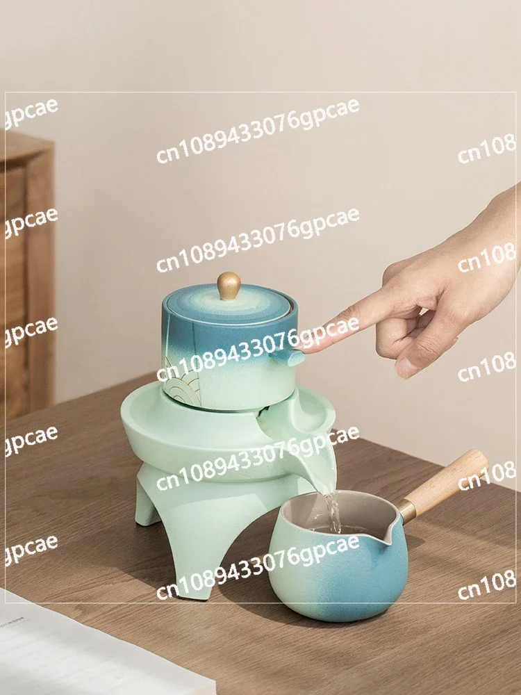 Automatic Tea Breaker Kung Fu Tea Set Household Lazy Tea Brewing Pot High-end Atmosphere High-end Light Luxury Gift Box