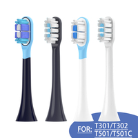 Replacement Toothbrush Heads for MIJIA T301/T302/T501 Sonic Electric Tooth Brush Soft Bristle Nozzles With Vacuum Packaging