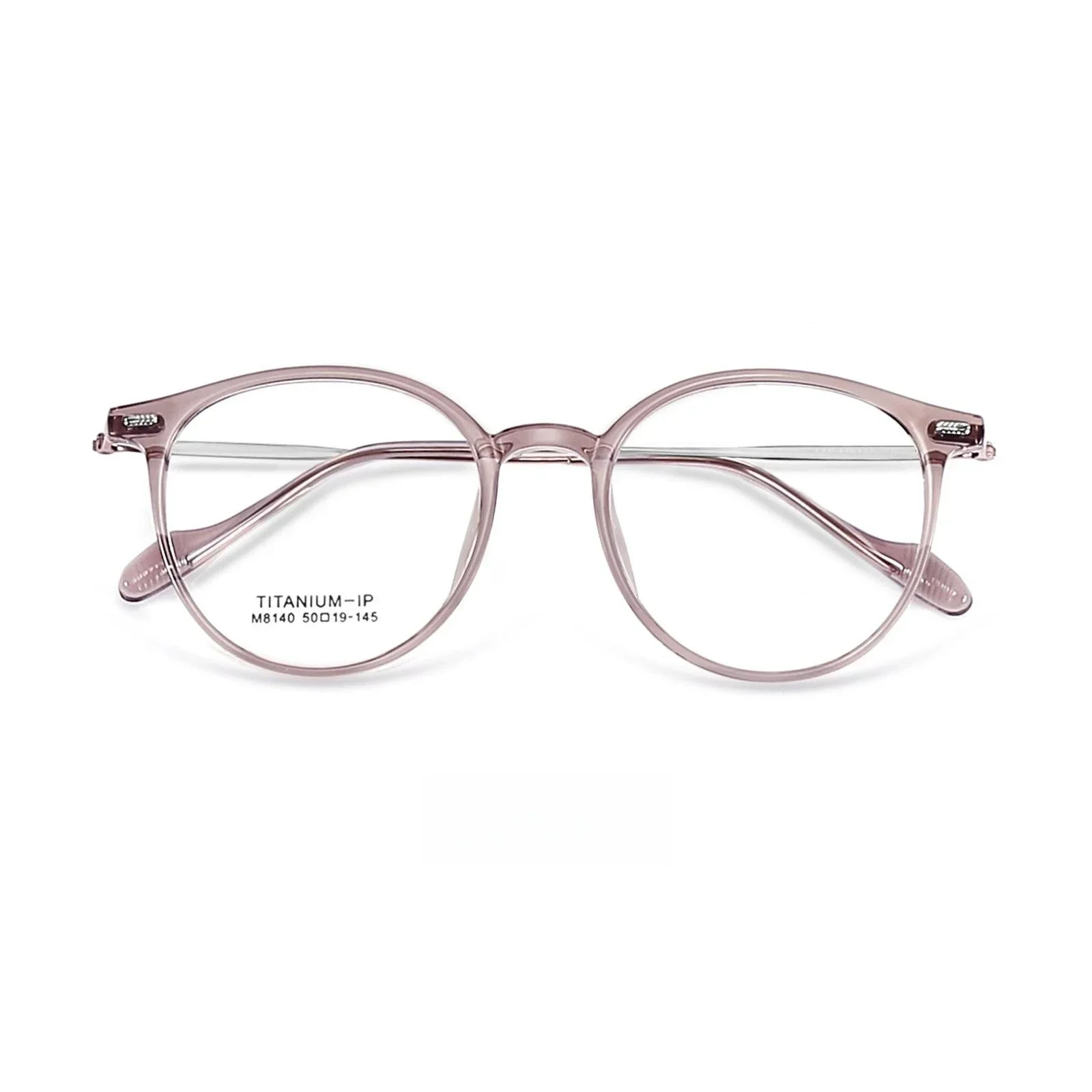 KIZN موضة خفيفة للغاية مرنة TR90 نظارات الرجال الرجعية مستديرة التيتانيوم النقي النظارات الطبية البصرية الإطار النساء #6