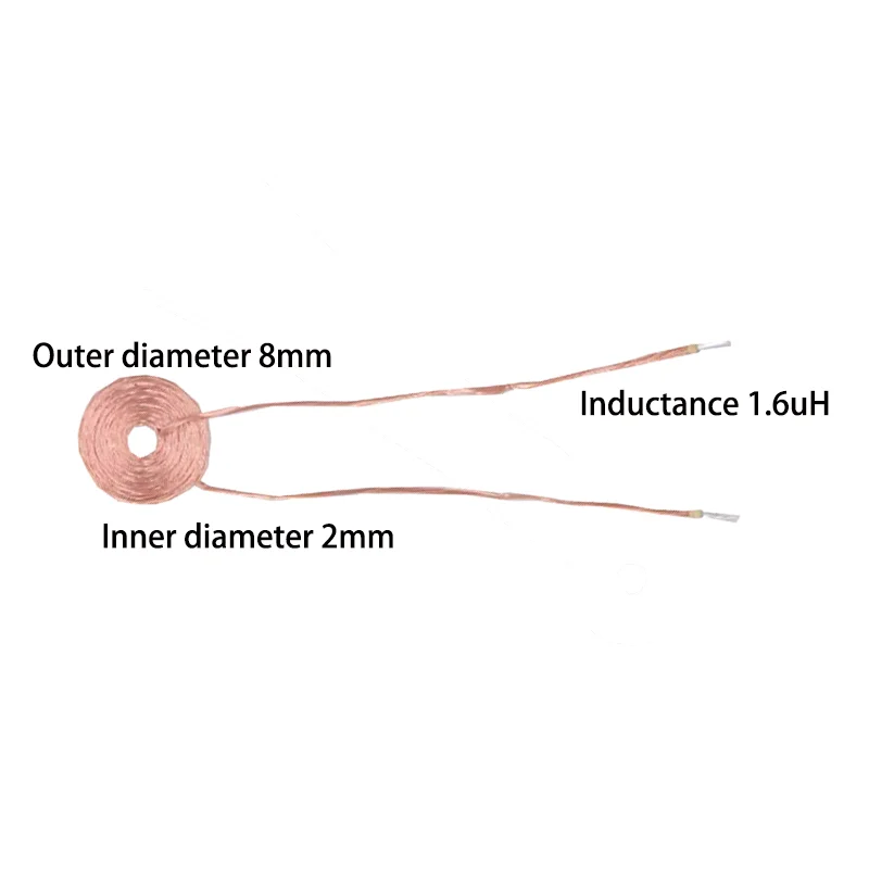 

10 шт./лот, 1,6 мкГн, 8 мм, небольшой продукт, катушка беспроводного источника питания, катушка беспроводной зарядки