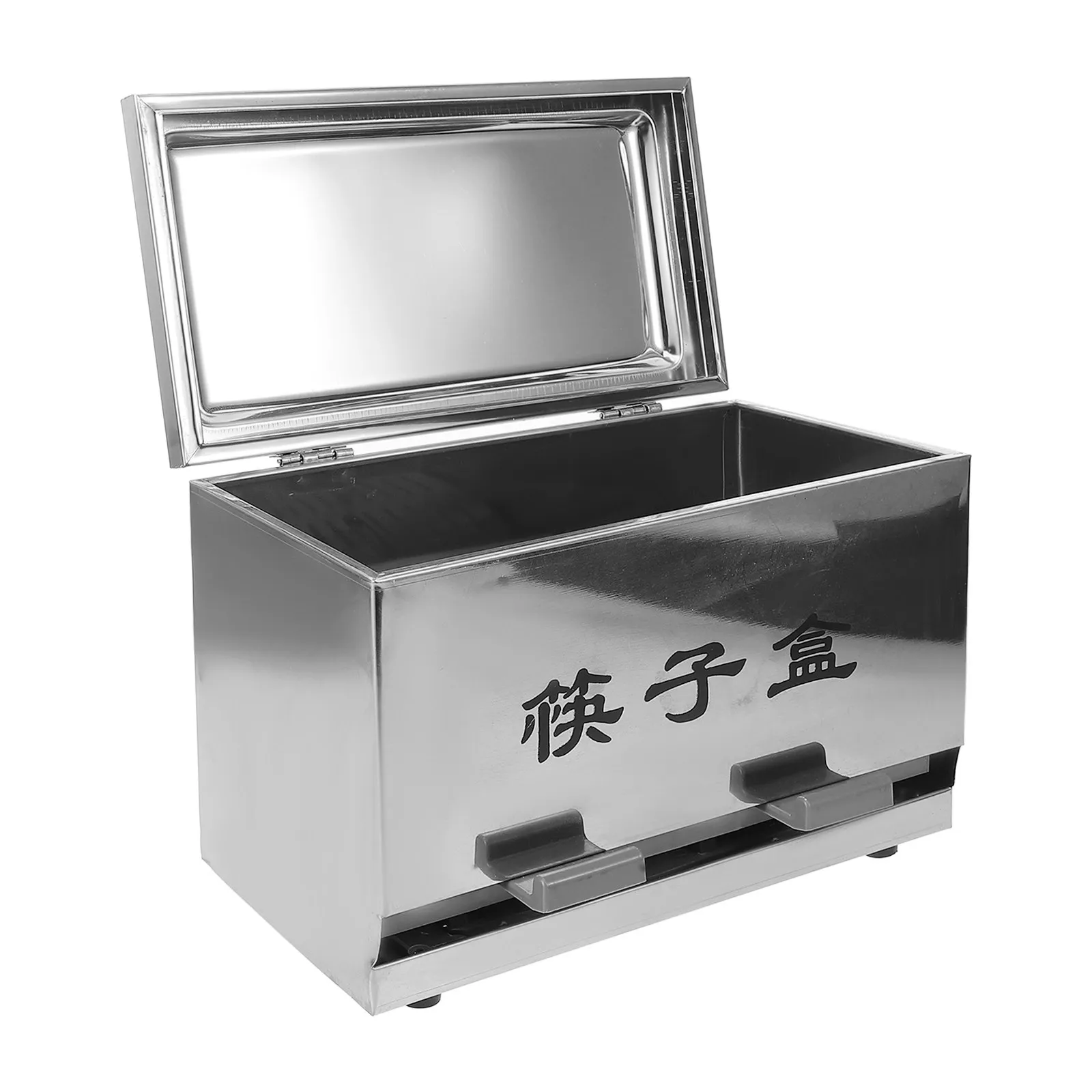 Stainless Steel Chopstick Holder Spacious Capacity Flat Bottom Stable Standing Kitchen Utensil Organizer Storage Bucket for Home