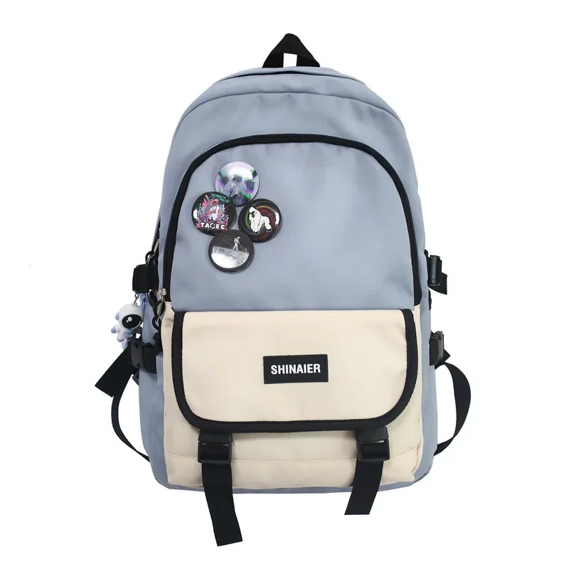 Large Capacity Backpack High School Bag College Students New Korean Brand Travel Girls Boy Computer Simple Backpack