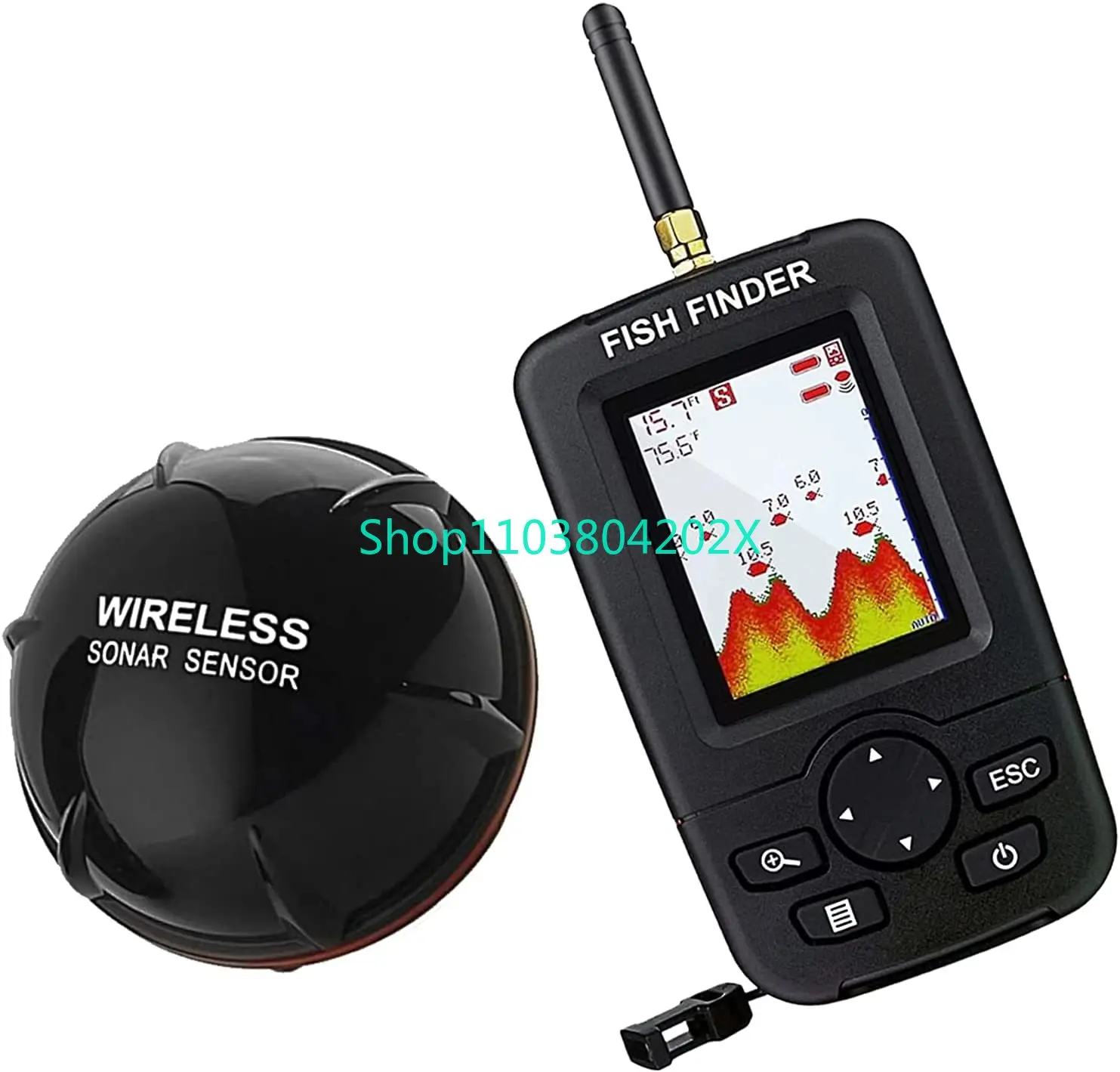 

Wireless Sonar Fishing Alert Fish Finder Underwater Echo Sounder