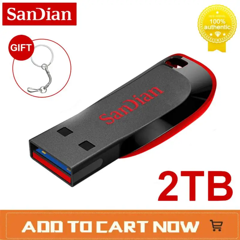 Original 2TB Usb Flash Drive 1TB USB3.0 Pendrive Waterproof Interface USB Stick Flash Memory Drive For Mobile Phone Computer New