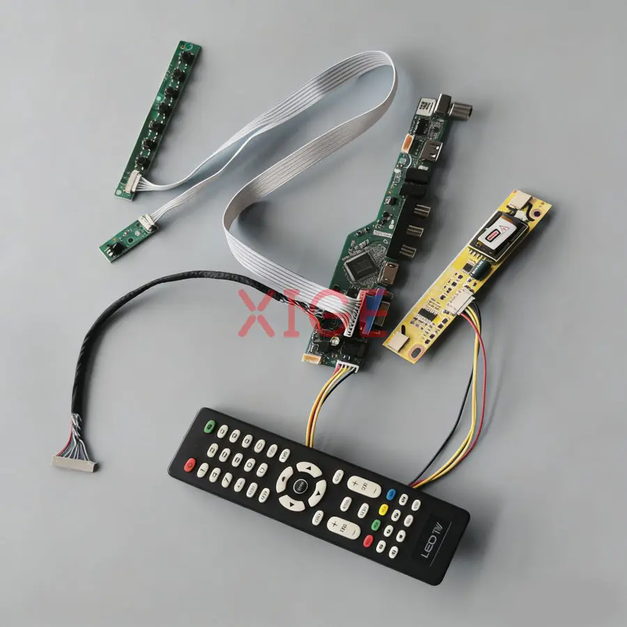 

Для HSD150MX15 HSD150MX17 HSD150MX14 QD15XL13 Комплект платы привода контроллера DIY LVDS-20Pin 1024*768 1024x768 2-CCFL HDMI + VGA + AV + USB