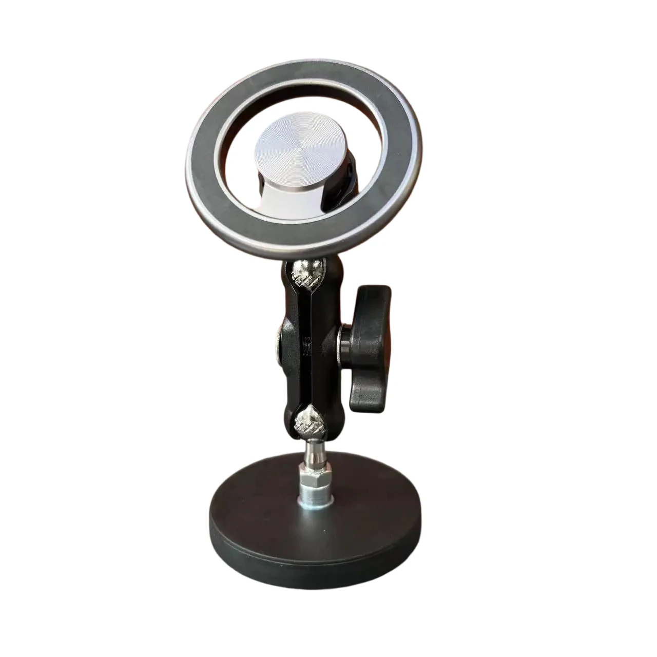 

Aluminum Alloy Magnetic Phone Holder 360° Rotatable Dual-Sided Desktop Stand Portable Bracket for Daily Office Use
