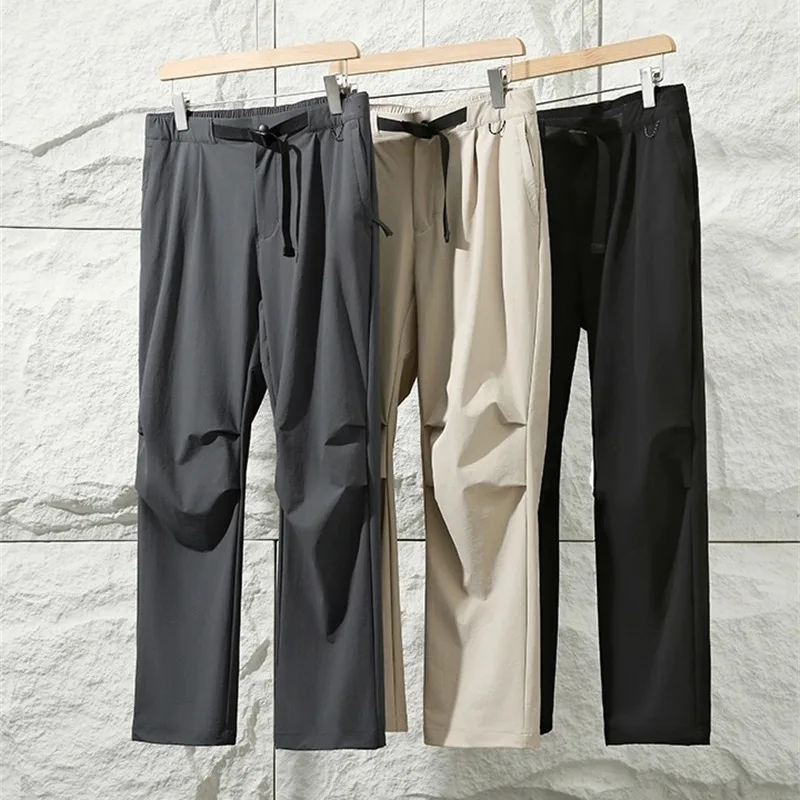 

Функциональные брюки-карго для мужчин с регулируемой талией, свободные повседневные брюки, итальянские высококачественные, универсальные, для осеннего сезона