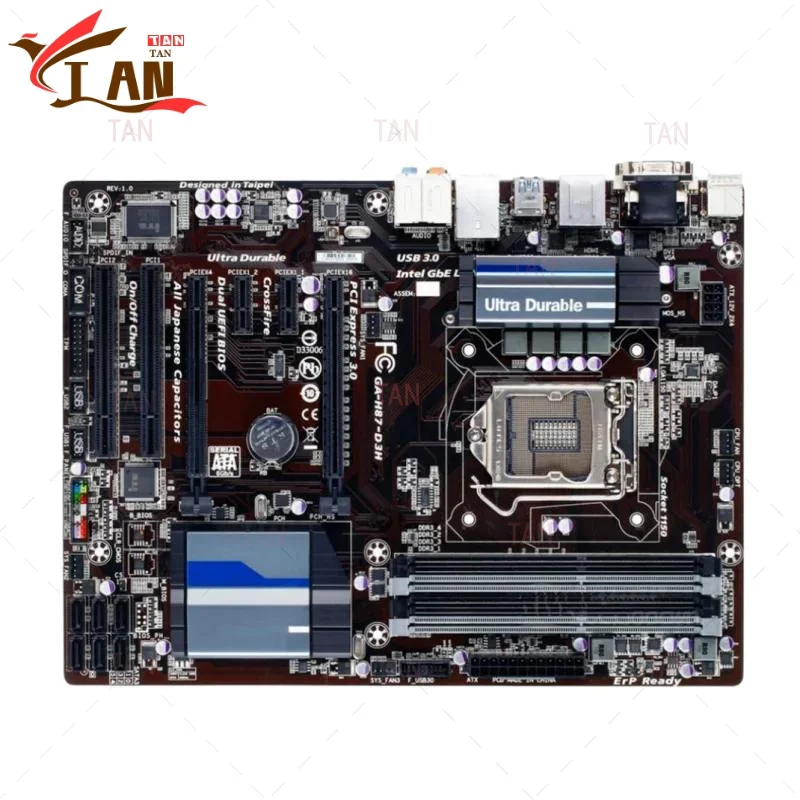 Para placa base GIGABYTE GA-H87-D3H 32GB LGA 1150 DDR3 ATX placa base 100% probado envío rápido TT