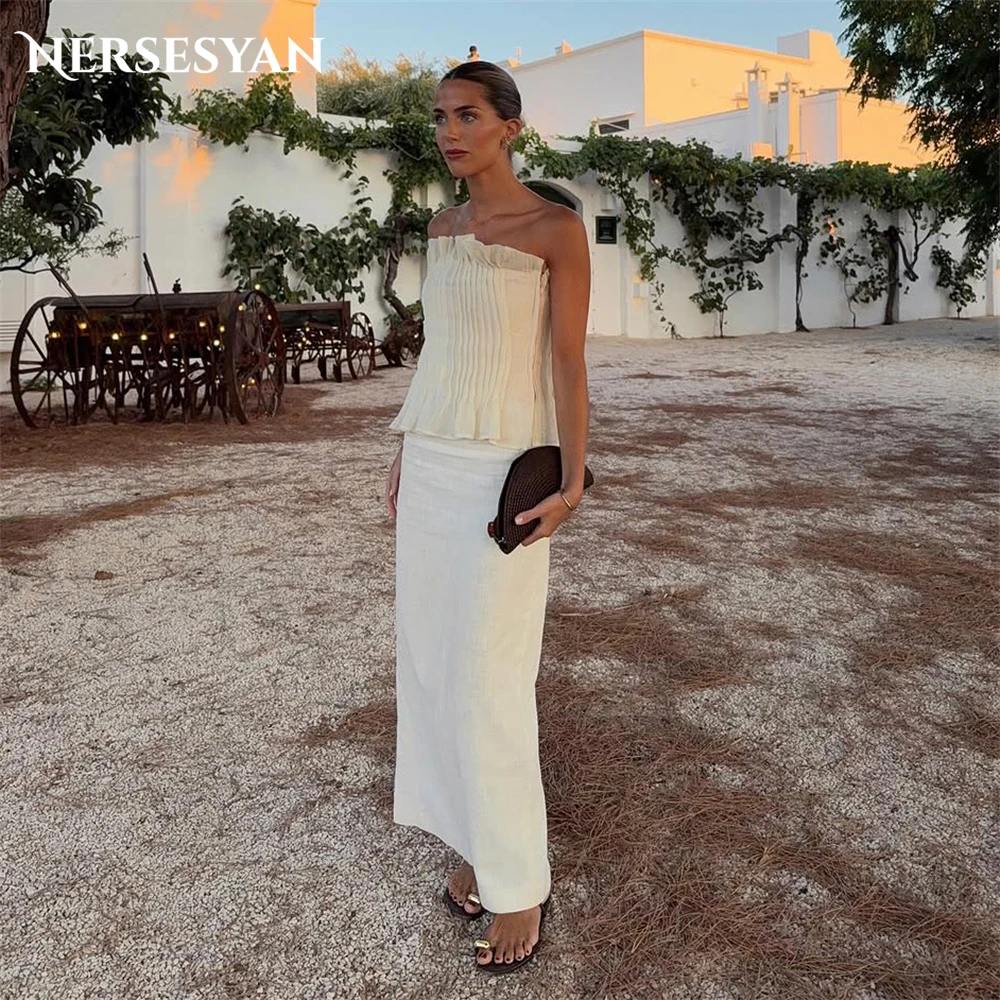 

Nersesyan Elegant Pleats Mermaid Evening Dresses Off Shoulder Ruched Party Gowns vestiti donna eleganti da cerimonia Customized