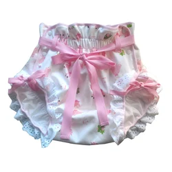 DDLG-pañal con patrón de princesa rosa para adulto, pantalones de entrenamiento para bebé, impermeables, reutilizables, ropa interior