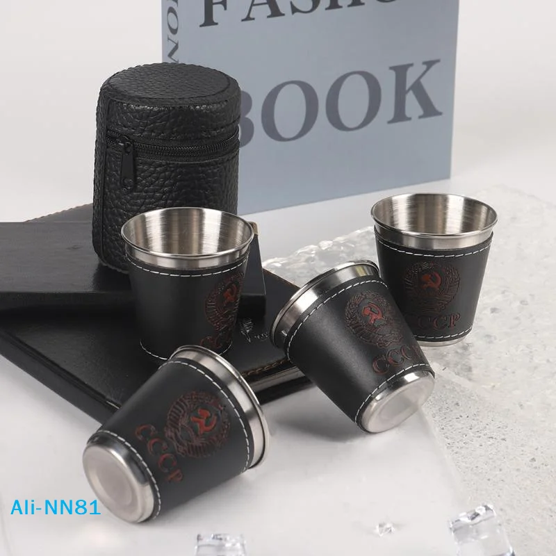 【N】4Pcs/Set Outdoor Travel Cup - Wine N Beer 评论和价格
