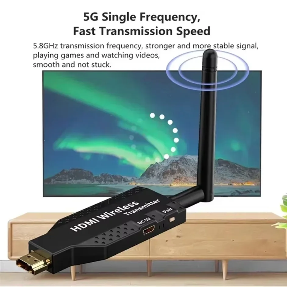 1080p 50m hdmi-compatível sem fio transmissor de áudio e vídeo extensor receptor para 1 TX-4 rx ps4 câmera portátil pc para monitor de tv