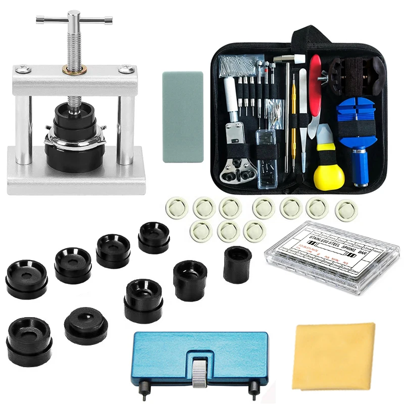 

532Pcs Watch Repair Tools Kit Brand Multi-function Bracelet Pin Remover Watch Movement Box Opener Spring Lever Watch Press Set